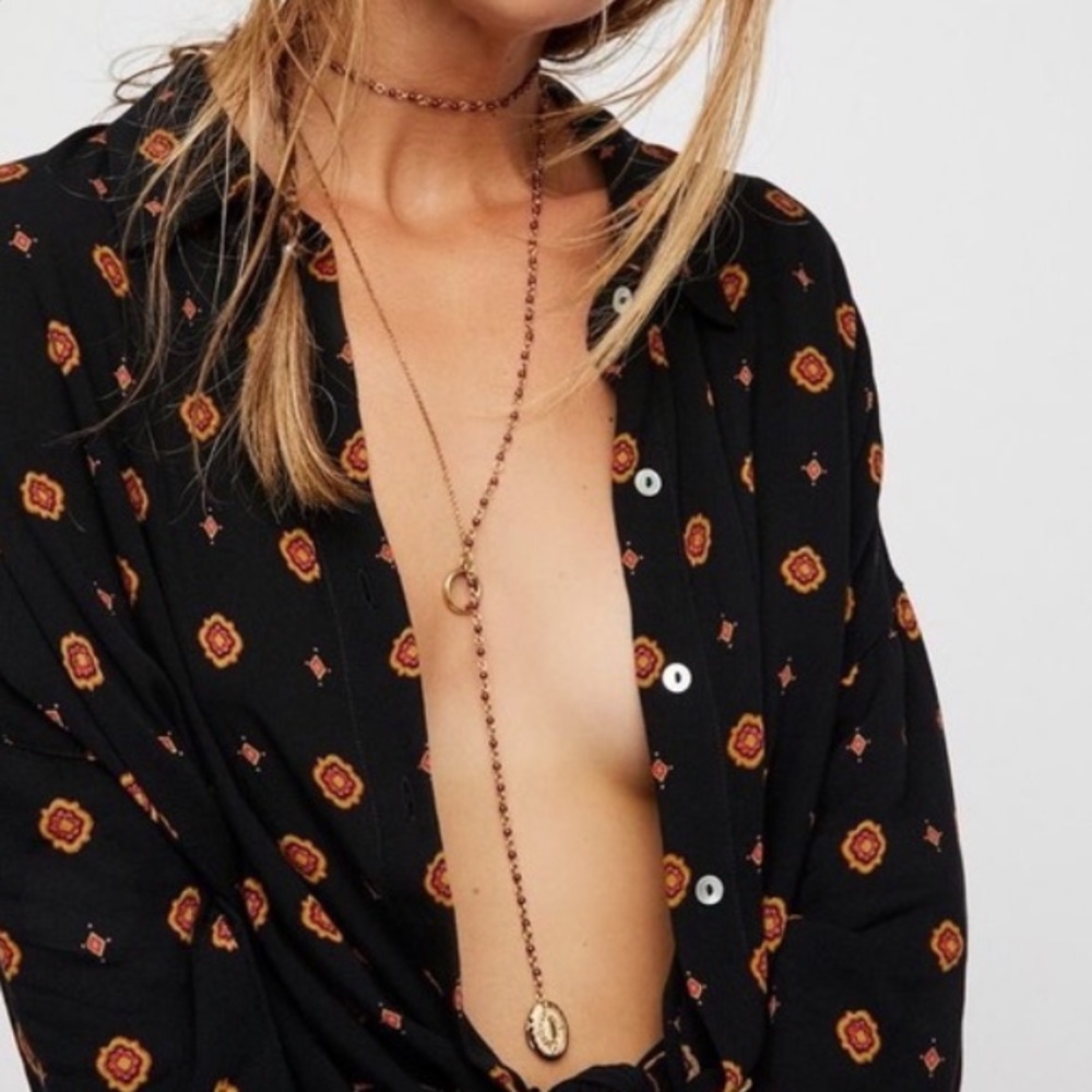 NWT! sold out! free people Lillian stone locket